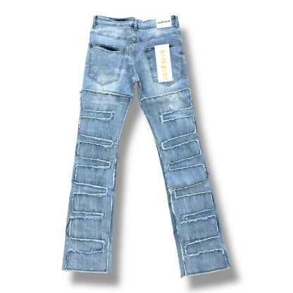 Me Vs Opps Light Blue Washed Denim